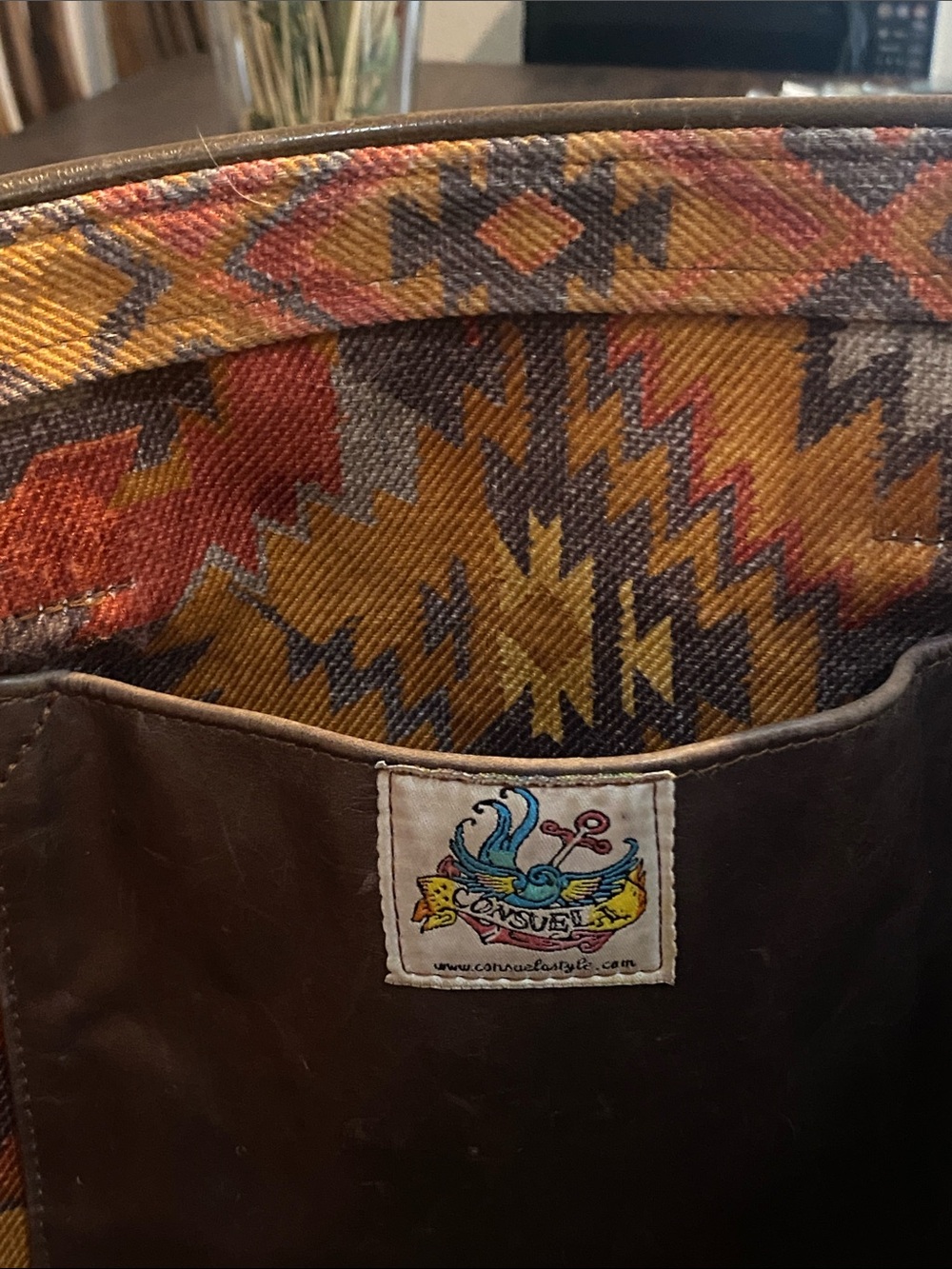 Consuela Leather Tote Bag - Brown - Picture 7 of 16